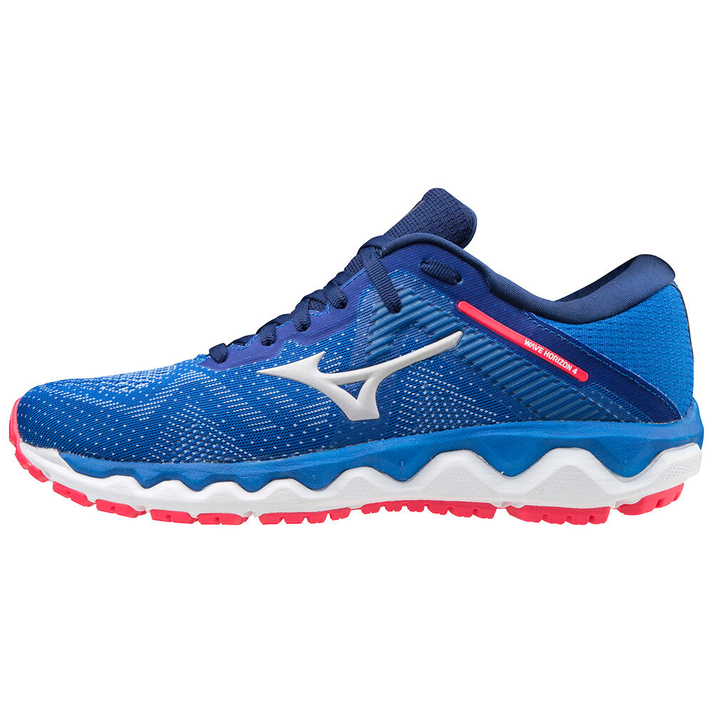 Mizuno Women's Wave Horizon 4 Running Shoes Blue/ Pink (J1GD202657-GRF)